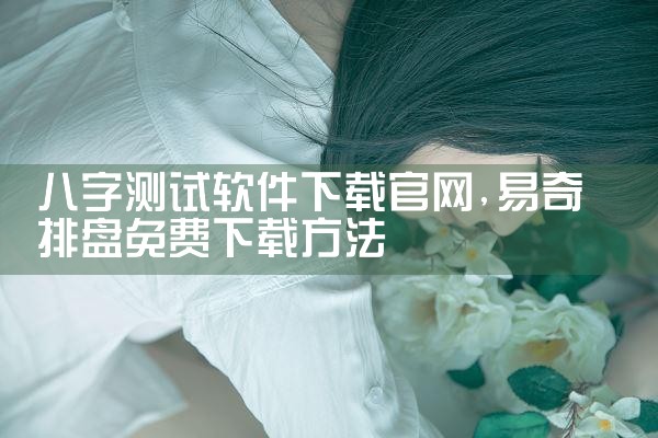 八字测试软件下载官网